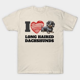 Long Haired Dachshunds T-Shirt